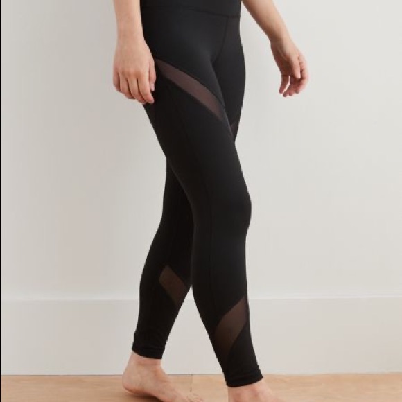 AERIE CHILL PLAY MOVE MESH LEGGINGS - Picture 6 of 7